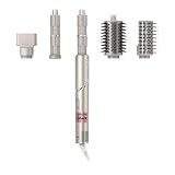 Shark FlexStyle Air Styling & Drying System, Powerful Hair Dryer Brush & Multi-Styler with Auto-Wrap Curlers, Paddle Brush, Oval Brush, Concentrator Attachment, Stone, HD430