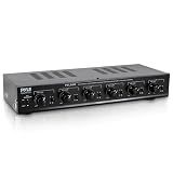 Pyle 6 Channel Speaker Selector Switch - Multi Zone A B Speaker Distribution Controller Box w/ Independent Audio Source Volume Control, Supports Home Theater Stereo Receiver System - Pyle PSLSW6