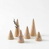 KGCGJVB 6Pcs Wood Ring Holder 3 Sizes Wooden Cone Display Stand for Men Womens Jewelry Engagement Wedding Ring Organizer Freestanding Vanity Kitchen Display Mens Accessories