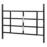 Segal S 4767 Carbon Steel Fixed 4-Bar Window Grill for Home Security and Child Safety, 21-1/4 In., Black Black (1 Set)