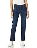 Democracy Women's Petite Ab Solution Straight Leg Jean, Indigo, 10P