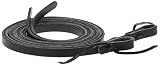 Weaver Leather Black Leather Split Rein, 5/8-Inch x 7-Feet, Black