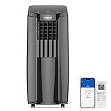 TOSOT 10,200BTU (6,200 BTU SACC) Portable Air Conditioner, Smart Wifi Control, AC Unit with Dehumidifier, Fan, Window Kit for Easy Installation, Cool Rooms Up to 400 Square Feet, Shiny Series