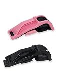 Vahrelo Mimibelt Car Seat Pillow for Pregnancy, Fabric Reduce Rubbing Belly, Enhance Driving and Traveling Comfort (Black+Pink)