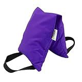 Yoga Sand Bags for Working Out - Reinforced Nylon Fabric Exercise Weight Bag with Double Handles for Secure Grip - Weighted Fitness Equipment for Yoga, Pilates & Training - Made in USA, Purple