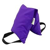 Yoga Sand Bags for Working Out - Reinforced Nylon Fabric Exercise Weight Bag with Double Handles for Secure Grip - Weighted Fitness Equipment for Yoga, Pilates & Training - Made in USA, Purple