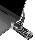 Multplx Universal Laptop Security Lock | Compatible with All Laptops inc MacBook | 1.7m Anti-Theft Cable | 4 Digit Combination Lock | Cut Resistant Steel Cable