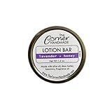 The Corner Handmade Lotion Bar Moisturizer with Beeswax and Shea Butter for Dry Skin (Lavender & Honey)
