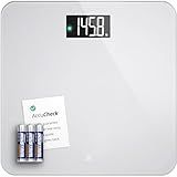 Greater Goods Digital AccuCheck Bathroom Scale for Body Weight, Capacity up to 400 lbs, Batteries Included, Pearl Gray
