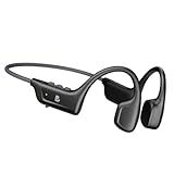 Bayhanc Bone Conduction Headphones, Open Ear Wireless Bluetooth 5.4 Headphones, 10H Playtime, Lightweight Sport Headphones with Mic, Sweatproof Running Headset for Workout Cycling, Black
