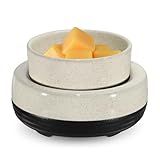 copinpin Wax Melts Warmer, Ceramic Candle Melter Melting Wax 3-in-1 Oil Burner Electric Fits Yankee Large Jar, Scented Candle Holder for Home Decor Gifts for Mom Grandma Women Girls