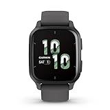 Garmin Venu® Sq 2 GPS Smartwatch, All-Day Health Monitoring, Long-Lasting Battery Life, AMOLED Display, Slate and Shadow Gray