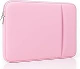 MasiBloom Laptop Sleeve for MacBook Neo/Air/Pro 13 inches A18/M5/M4/M3/M2/M1 Chip 2026-2020 A3404 A3449 A3240 A3113 with 2 Pockets Tablet Bag Case Accessories (Bright Blush Pink)
