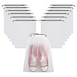 Vorspack Transparent Shoe Bags for Travel Large Clear Shoes Organizers Storage Pouch with Rope for Men and Women 13 Pack