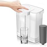 PHILIPS 12 Cup Electric Water Filter Pitcher for Fridge Door, Space-Saving Slim Design, Rechargeable Electric Water Dispenser with Pro Filter, Reduces Lead & 57 Impurities, 6-Month/180-Gallon, ADD5912