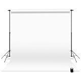 Denny Mfg Seamless Paper Backdrop for Photoshoot, True White 107 in x 36 ft