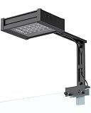 Pawfly 50 W Saltwater Aquarium Light for SPS & LPS Corals, Clip-On Dimmable LED Reef Light with Adjustable Brightness, Day/Night Modes, Timer, Blue RGB Violet UV Lighting for 1-40 Gallon Fish Tank
