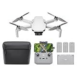 DJI Mini 4K Fly More Combo, Drone with 4K UHD Camera for Adults, Under 249 g, 3-Axis Gimbal Stabilization, 10km Video Transmission, Auto Return, 3 Batteries for 93-Min Max Flight Time, QuickShots