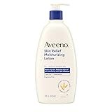 Aveeno Skin Relief Moisturizing Lotion Heals Very Dry, Sensitive Skin, Fast-Absorbing Body Lotion with Soothing Triple Oat & Shea Butter Formula, Fragrance Free, Non-Comedogenic, 18 fl. oz