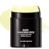 Sunscreen Stick SPF PA50++++ Broad Spectrum, Semi-Matte Korean Sunstick for Face and Body, No White Cast, Water Resistant 80 Min, Portable Sunscreen for Beach Sports Daily Use, Travel Size