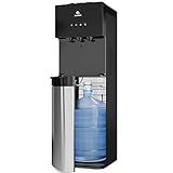 Avalon Bottom Loading Water Cooler Water Dispenser with BioGuard- 3 Temperature Settings - Hot, Cold & Room Water, Durable Stainless Steel Construction, Anti-Microbial Coating- UL Listed