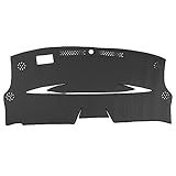 WellVisors Black Dash Mat Dashboard Cover Compatible with Toyota 2016-2022 Prius Prime