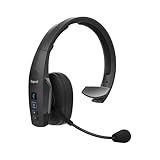 BlueParrott B450-XT Mono Bluetooth Wireless Headphones 96% Noise Canceling Over Head Trucker Headset with Mic, All Day Comfort Padded Headband, Extended Wireless Range, 24 hrs. Talk Time, Black