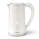 Electric Tea Kettle, 1.7L Larger Design Temperature Control Electric Kettle, 4H Keep Warm Water Boiler with 6 Presets, LED Screen Electric Kettles for Boiling Water, Boil-Dry Protection, BPA Free