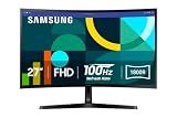 Samsung 27" Essential S3 (S36GD) Series FHD 1800R Curved Computer Monitor