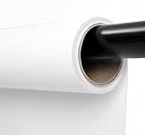 Kate Seamless Paper Backdrop for Photography White Photo Backdrop Paper (106.8''x32.8' Arctic White)