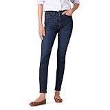 Amazon Essentials Women's High-Rise Skinny Jeans - Discontinued Colors, Dark Wash, 12