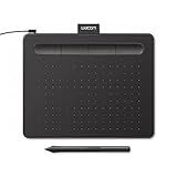 Wacom Intuos Small Graphics Drawing Tablet, Includes Training & Software; 4 Customizable ExpressKeys Compatible with Chromebook Mac Android & Windows, Black