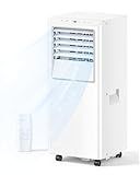 Feelfunn 8,000 BTU Portable Air Conditioner - Cools Up to 350 Sq. Ft., 5-in-1 Portable AC Unit for Rooms with Remote Control, Sleep Mode, 24H Timer, Air Conditioner for Bedroom, Dorm, Apartment