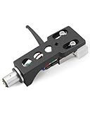 Black Headshell, AT-3600L Magnetic Cartridge Stylus Fit for Technics SL D1, SL D1K, SL D2, SL D202, SL D205, SL D2K, SL D3, SL D303, SL D33, SL D3K, SL D5