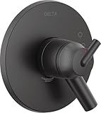Delta Faucet Trinsic 17 Series Dual-Function Shower Handle Valve Trim Kit, Matte Black T17059-BL (Valve Not Included)