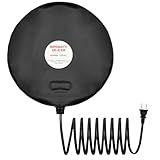 WEIYOONS Bird Bath De Icer 60w Deicer 9.45-inch Submergible Utility with Thermostatic Controller in Winter for Chicken Livestock Animals Waterer Farm Trough