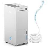 DECIUU 5000 Sq.Ft Dehumidifier with Pump, Up to 16.4 Ft Vertical Drainage, ENERGY STAR Most Efficient 2024, Max 100 Pint Moisture Removal, Smart Humidity Control for Basement, Home & Garage
