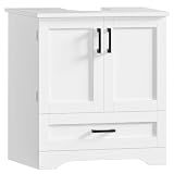 TEENFON 24" Pedestal Sink Storage Cabinet with 2 Doors & 1 Drawer