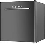 Frestec 1.7 Cu.Ft Mini Fridge with Freezer,Mini Fridge for Bedroom,Small Refrigerator,Dorm Refrigerators with Freezer,Compact Refrigerator for Office,Apartment,Dorm,Bedroom (Black)