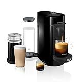Nespresso VertuoPlus Coffee and Espresso Machine by De'Longhi with Milk Frother, Ink Black