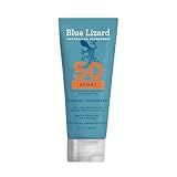 Blue Lizard Sport Mineral SPF 50 Lotion, Ideal for Athletes, 100% Mineral Sunscreen Actives, Fragrance-Free, Paraben-Free, Vegan, 3.0 fl oz