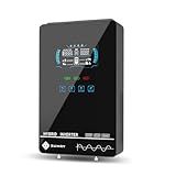 SUMRY Hybrid Solar Inverter, 4000W DC 24V to AC 120V Pure Sine Wave Power Converter, Glass Top Cover with LCD Display, 140A MPPT Charge Controller, Supports Battery-Less or AGM Lithium Battery