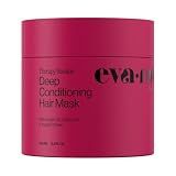 Eva NYC Therapy Session Deep Conditioning Hair Mask with Vegan Protein, Jojoba Oil + Argan Oil - Hydrate, Soften + Repair Hair Strength - Sulfate Free - Warm Vanilla Scent - 13.5 fl oz