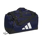adidas Defender 5 Duffel Bag for Sports, Gym and Travel, Team Navy Blue 2, OSFA