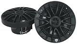 Rockville Pair RM-PREMIUM-65 Black 6.5" Marine Boat Speakers, 600W Peak/150W RMS, 4-Ohm, Crisp Audio, Waterproof Design, High-Power Handling for Boats and Outdoor Vehicles