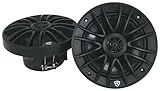 Rockville Pair RM-PREMIUM-65 Black 6.5" Marine Boat Speakers, 600W Peak/150W RMS, 4-Ohm, Crisp Audio, Waterproof Design, High-Power Handling for Boats and Outdoor Vehicles