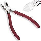 KATA 6-Inch Flush Cut Wire Cutters, Heavy Duty Side Cutter Pliers with Safety Cap, Sharp Snips for Crafting, Zip Ties, Floral Wire, Electrical, Jewelry, Chicken Wire, Artificial Flowers