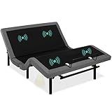 Best Choice Products Ergonomic Full Size Adjustable Bed Frame, Electric Base w/Wireless Remote Control, Nightlight, Massager, 2 USB Ports