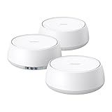 TP-Link Deco 7 BE25 Dual-Band BE5000 WiFi 7 Mesh Wi-Fi System | 4-Stream 5 Gbps, 240 Mhz | Covers up to 6,600 Sq.Ft | 2X 2.5G Ports Wired Backhaul | VPN,MLO, AI-Roaming, HomeShield, 3-Pack