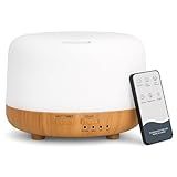 SPLITSKY Aromatherapy Essential Oil Home Diffuser with Remote Control, 300ML Large Room Cool Mist Air Humidifier, 8 Hours Quiet Operation, Timer, 7 Colors LED Night Night，Suitable Home,Yoga.